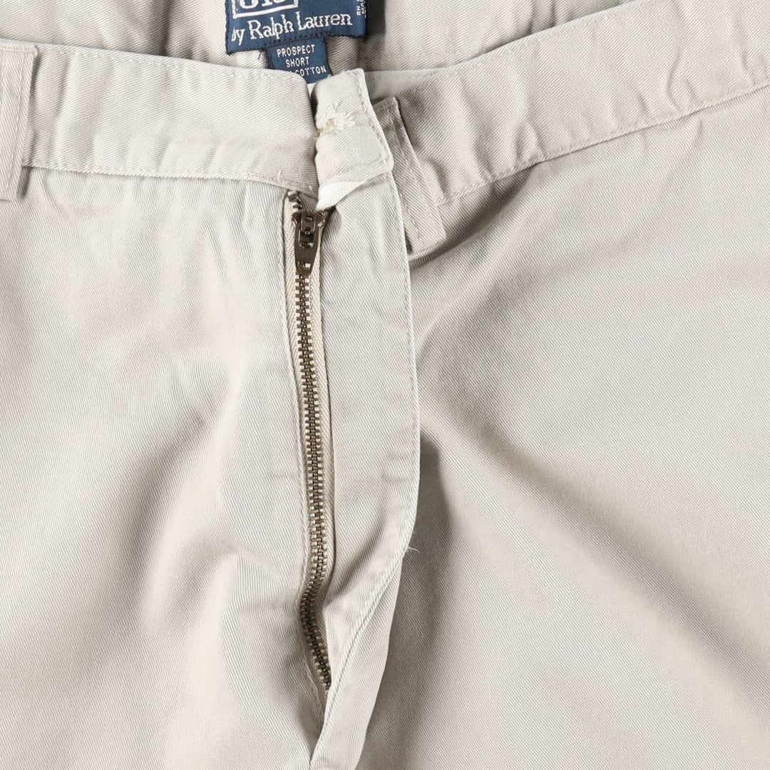 Ralph Lauren POLO by Ralph Lauren PROSPECT SHORT chino shorts, men's size W37 cotton Beige type Vintage Second Hand