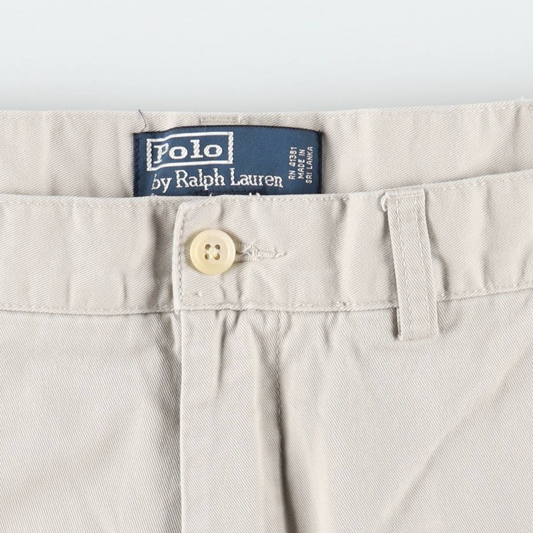 Ralph Lauren POLO by Ralph Lauren PROSPECT SHORT chino shorts, men's size W37 cotton Beige type Vintage Second Hand