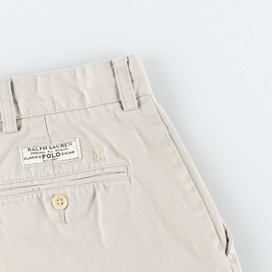 Ralph Lauren POLO by Ralph Lauren PROSPECT SHORT chino shorts, men's size W37 cotton Beige type Vintage Second Hand