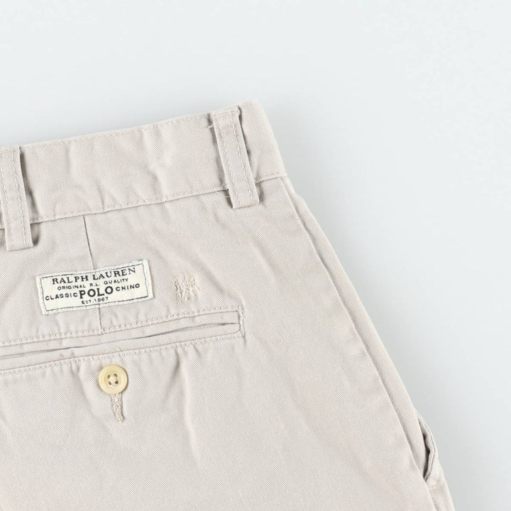 Ralph Lauren POLO by Ralph Lauren PROSPECT SHORT chino shorts, men's size W37 cotton Beige type Vintage Second Hand