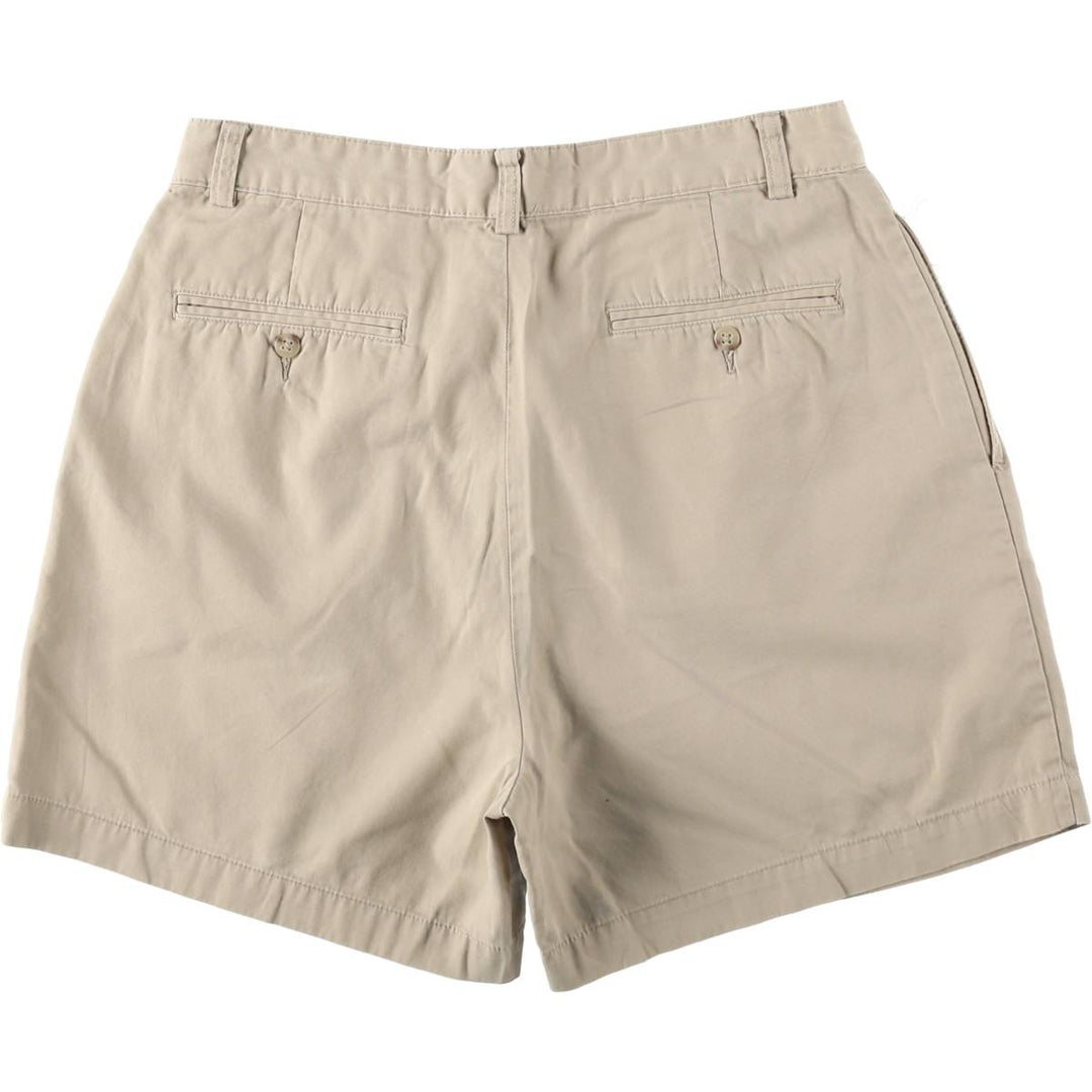 Ralph Lauren POLO by Ralph Lauren ANDREW SHORT Two-pleat chino shorts, short pants, men's size W31 cotton Beige type Vintage Second Hand