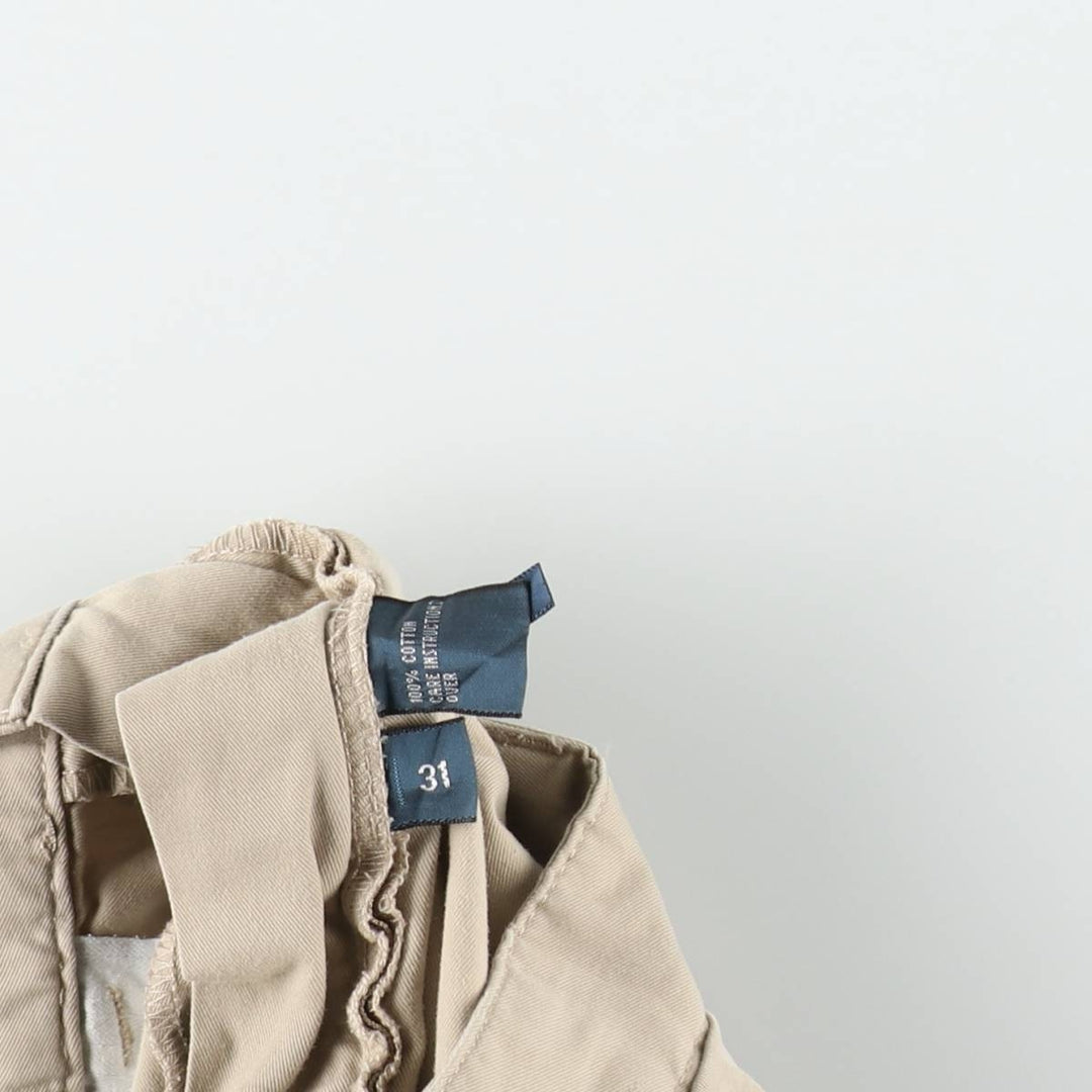 Ralph Lauren POLO by Ralph Lauren ANDREW SHORT Two-pleat chino shorts, short pants, men's size W31 cotton Beige type Vintage Second Hand