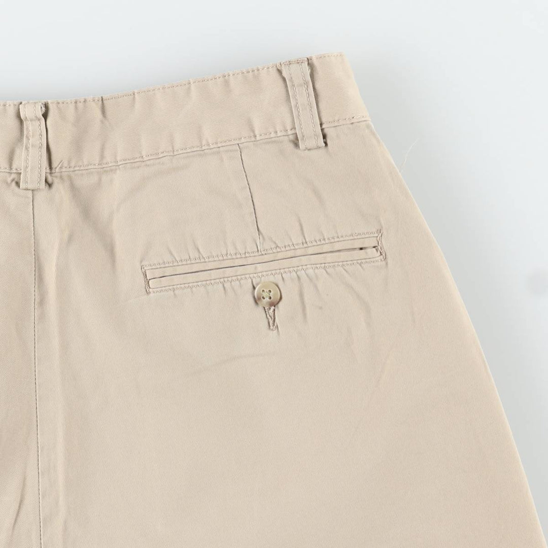 Ralph Lauren POLO by Ralph Lauren ANDREW SHORT Two-pleat chino shorts, short pants, men's size W31 cotton Beige type Vintage Second Hand