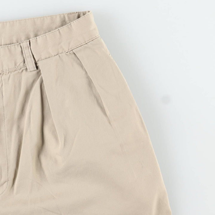 Ralph Lauren POLO by Ralph Lauren ANDREW SHORT Two-pleat chino shorts, short pants, men's size W31 cotton Beige type Vintage Second Hand