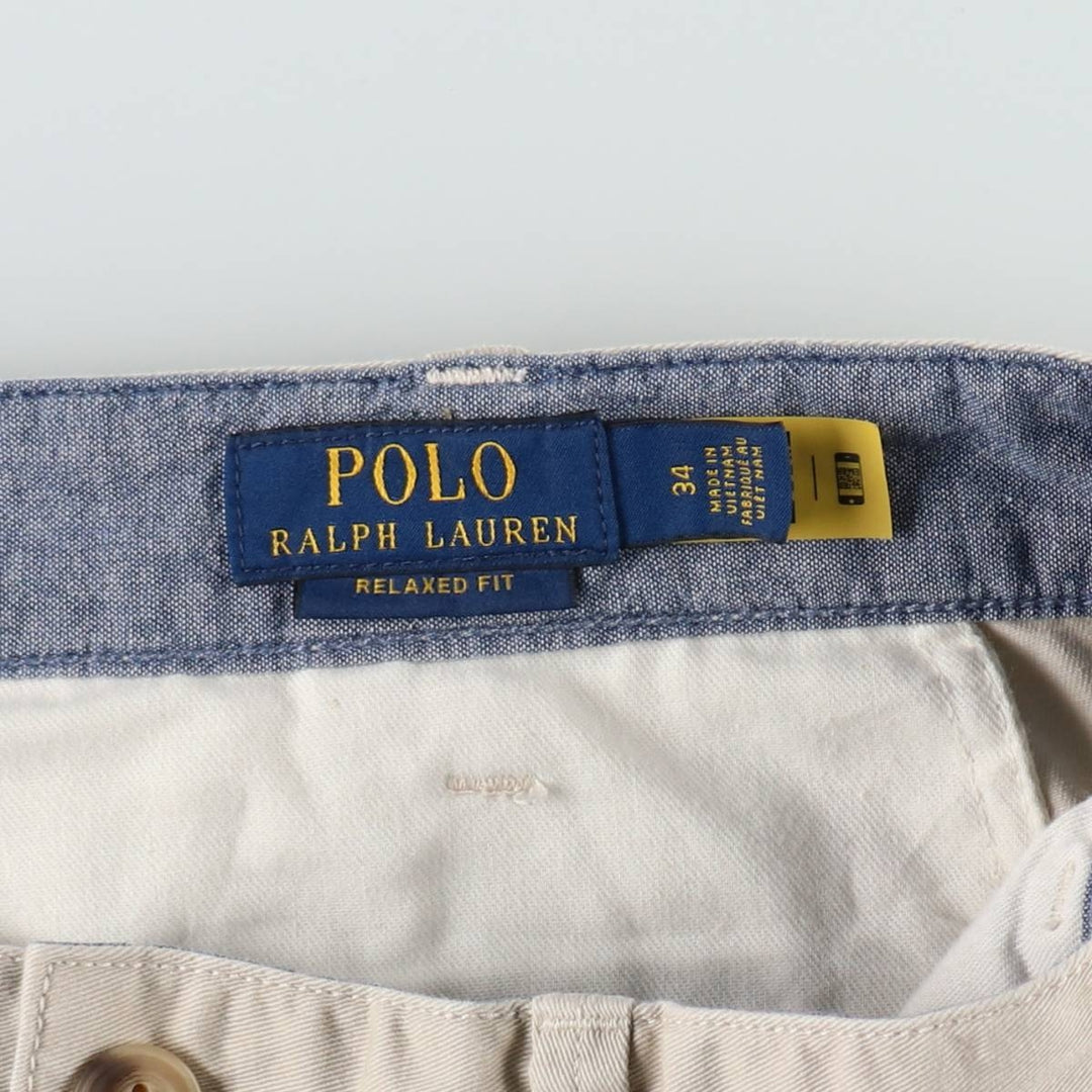 Ralph Lauren POLO RALPH LAUREN RELAXED FIT Chino Shorts Shorts Men's W36 equivalent cotton Beige type Vintage Second Hand