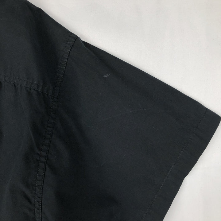 Ralph Lauren CHAPS short sleeve button down shirt for men, equivalent to XL cotton black type Vintage Second Hand