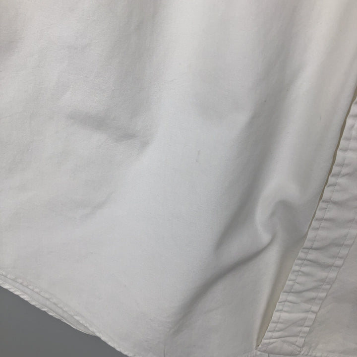 Ralph Lauren short sleeve button down shirt, men's XL size cotton white type Vintage Second Hand