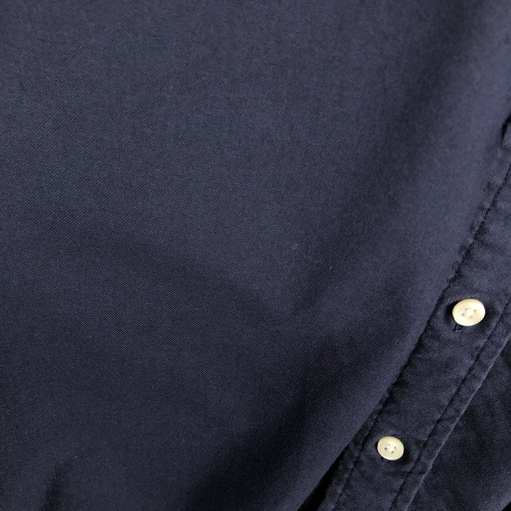 Ralph Lauren Classic Fit short-sleeved button-down shirt, men's size S cotton navy blue type Vintage Second Hand
