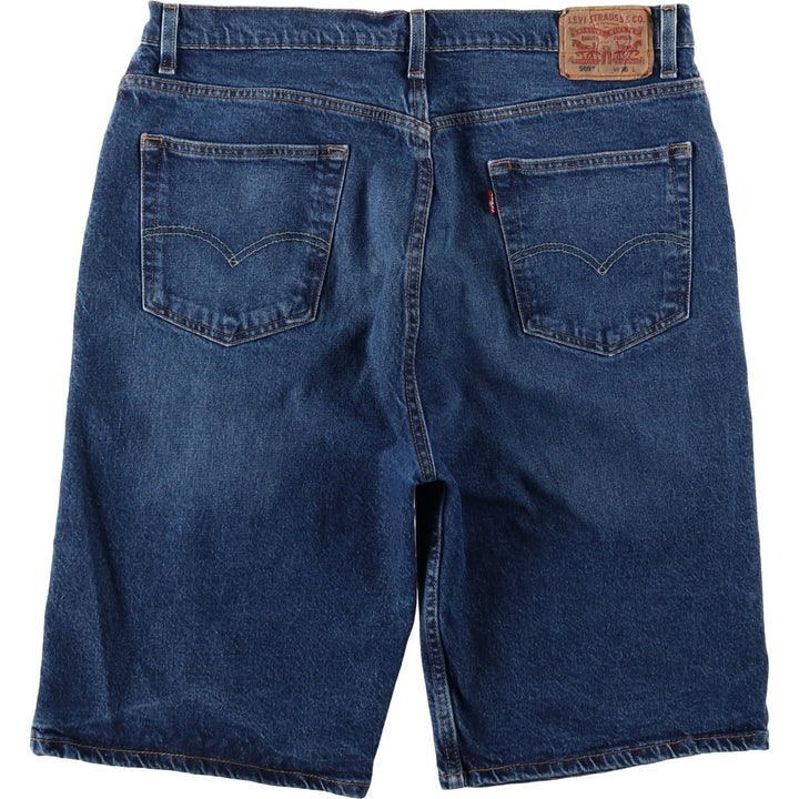 Levi's 569 Denim Shorts, Half Pants, Men's Size 37 cotton navy blue type Vintage Second Hand