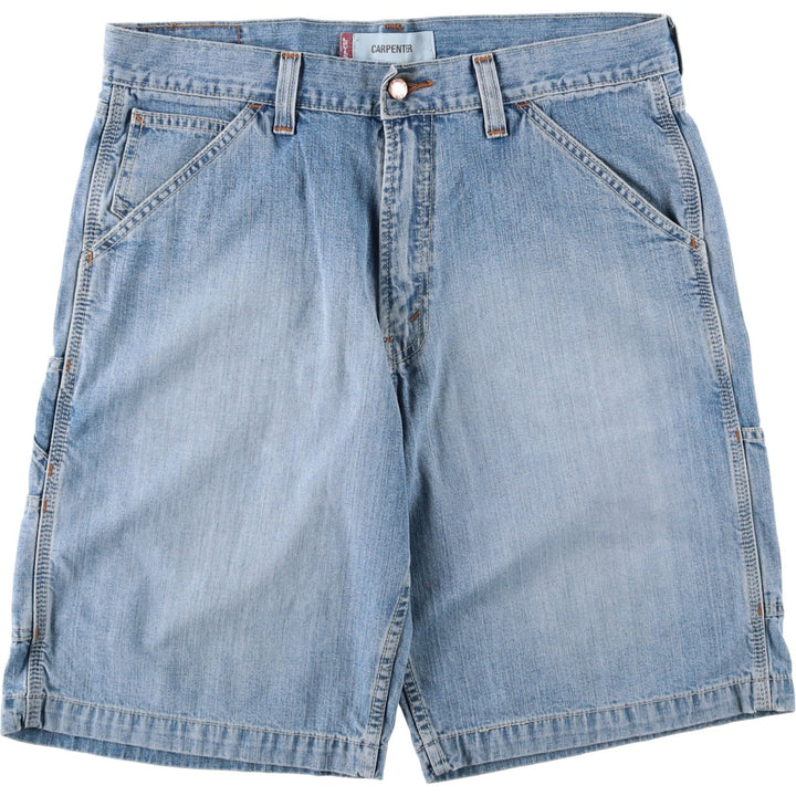 Levi's CARPENTER denim painter shorts, half pants, men's w37 equivalent cotton blue type Vintage Second Hand
