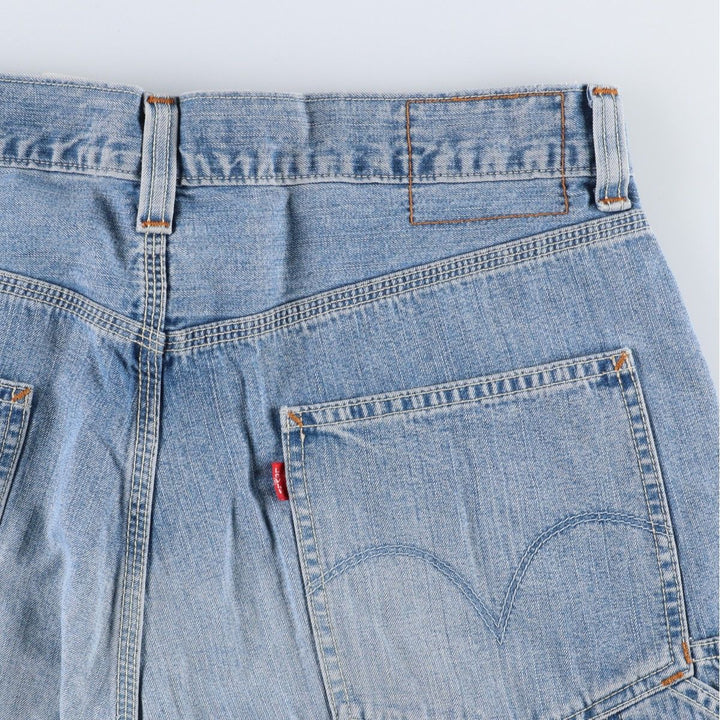 Levi's CARPENTER denim painter shorts, half pants, men's w37 equivalent cotton blue type Vintage Second Hand