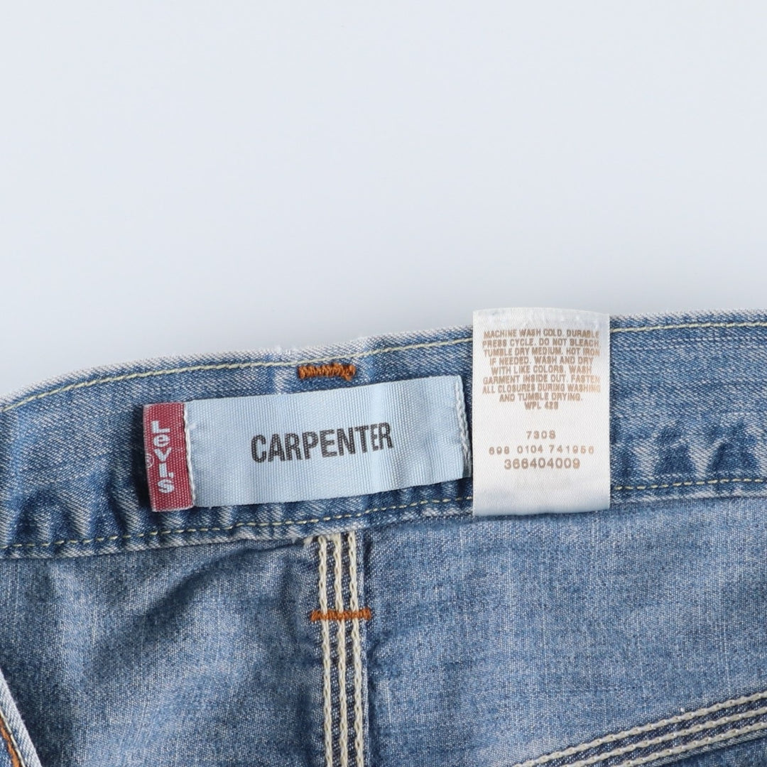 Levi's CARPENTER denim painter shorts, half pants, men's w37 equivalent cotton blue type Vintage Second Hand