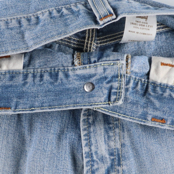 Levi's CARPENTER denim painter shorts, half pants, men's w37 equivalent cotton blue type Vintage Second Hand