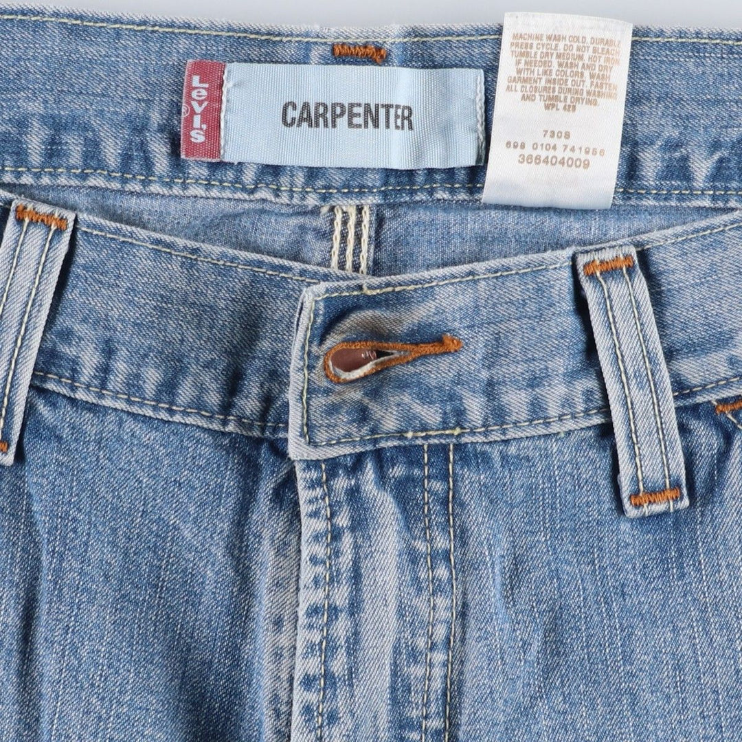 Levi's CARPENTER denim painter shorts, half pants, men's w37 equivalent cotton blue type Vintage Second Hand