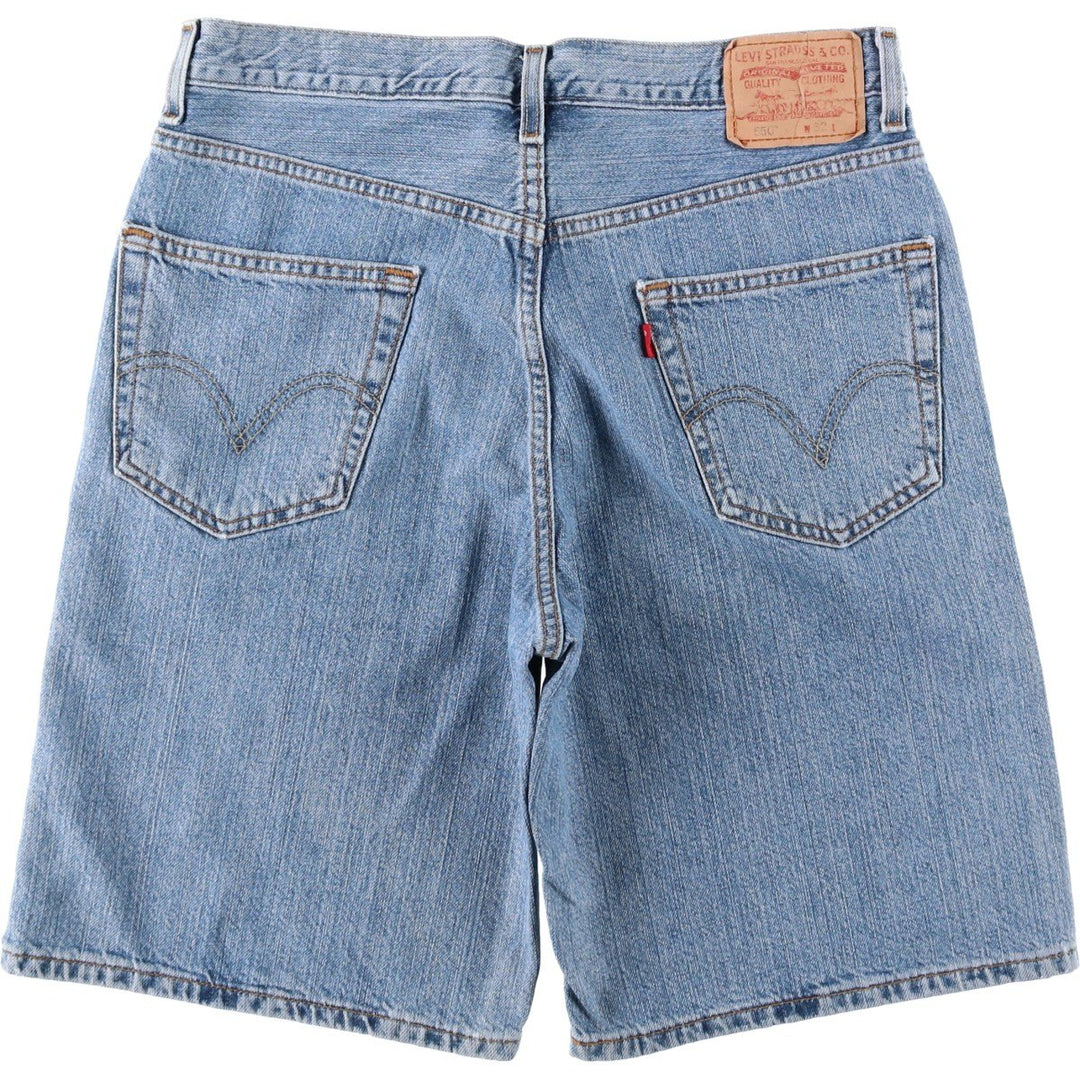2000'S Levi's 550 Relaxed Fit Denim Shorts (Men's Size 34) cotton blue type Vintage Second Hand
