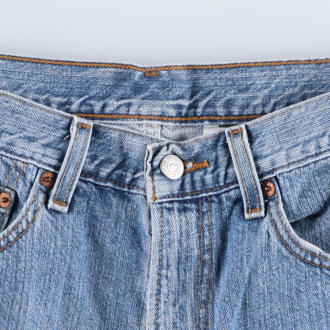 2000'S Levi's 550 Relaxed Fit Denim Shorts (Men's Size 34) cotton blue type Vintage Second Hand
