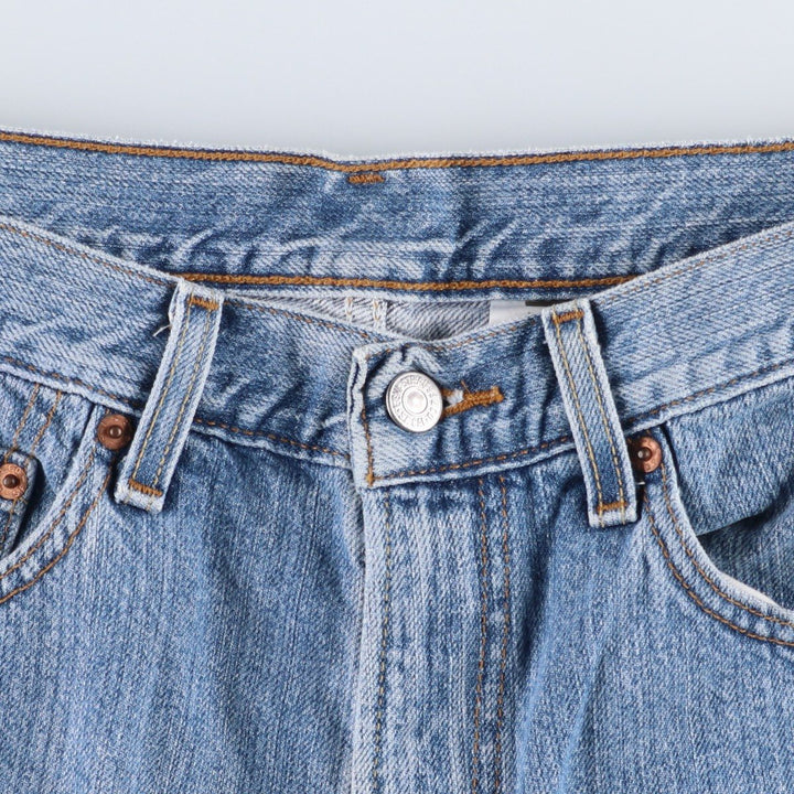 2000'S Levi's 550 Relaxed Fit Denim Shorts (Men's Size 34) cotton blue type Vintage Second Hand
