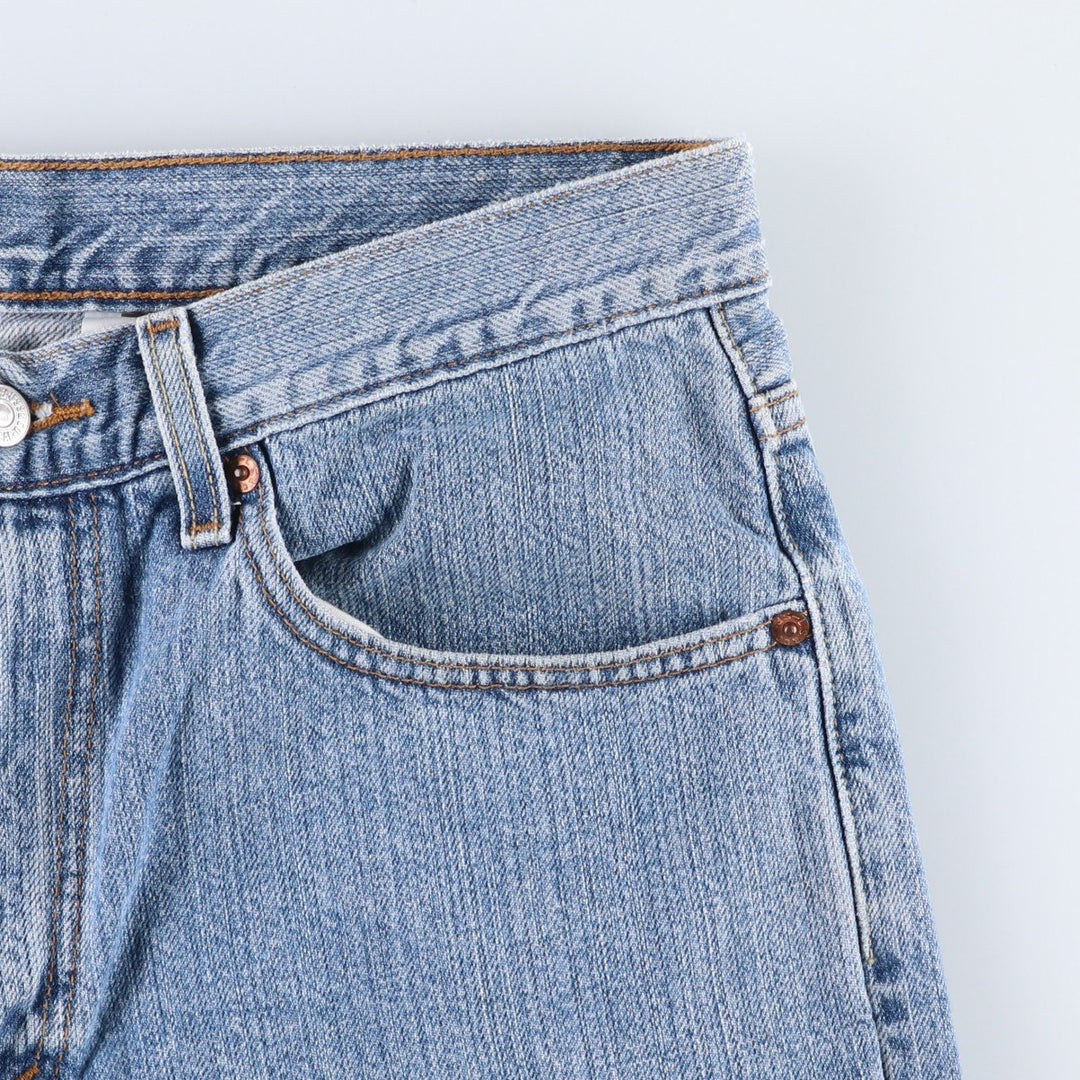 2000'S Levi's 550 Relaxed Fit Denim Shorts (Men's Size 34) cotton blue type Vintage Second Hand