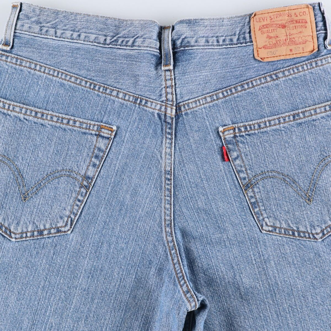 2000'S Levi's 550 Relaxed Fit Denim Shorts (Men's Size 34) cotton blue type Vintage Second Hand