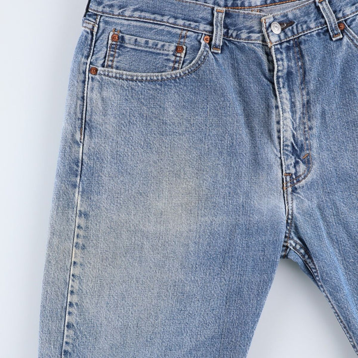 Levi's 505 denim shorts, men's size W37 (approx.) cotton blue type Vintage Second Hand