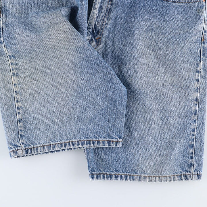 Levi's 505 denim shorts, men's size W37 (approx.) cotton blue type Vintage Second Hand
