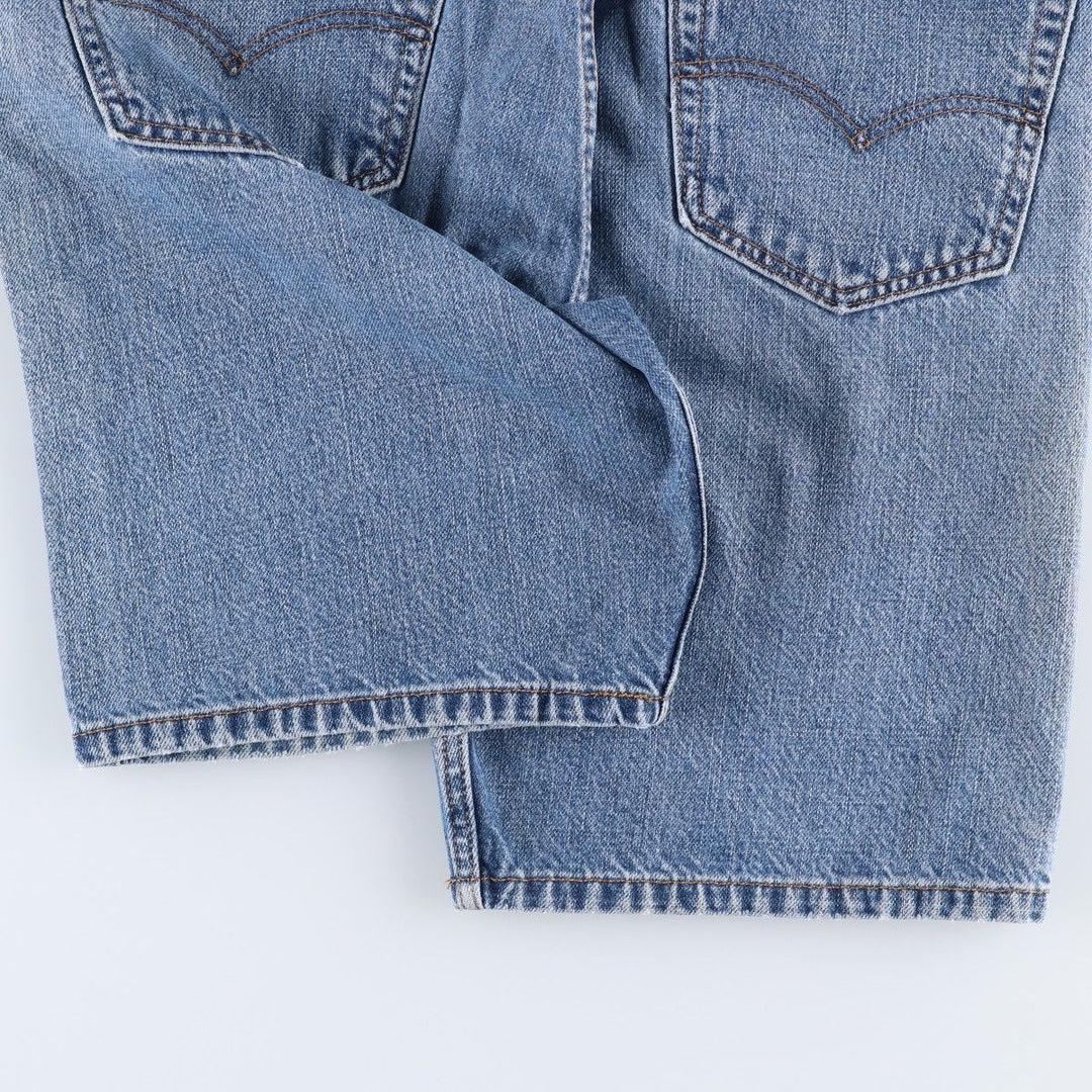 Levi's 505 denim shorts, men's size W37 (approx.) cotton blue type Vintage Second Hand