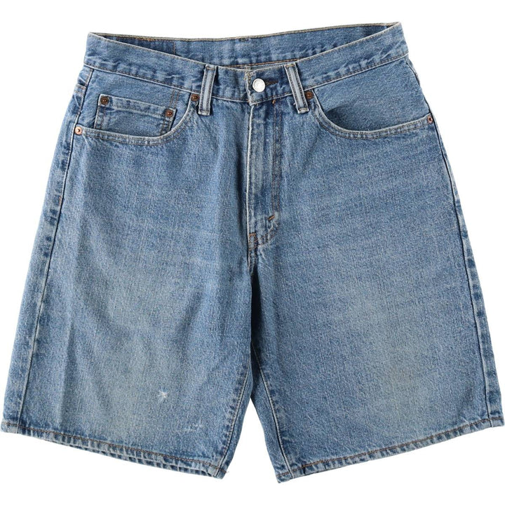 Levi's 550 denim shorts, short pants for men, size W32 cotton blue type Vintage Second Hand