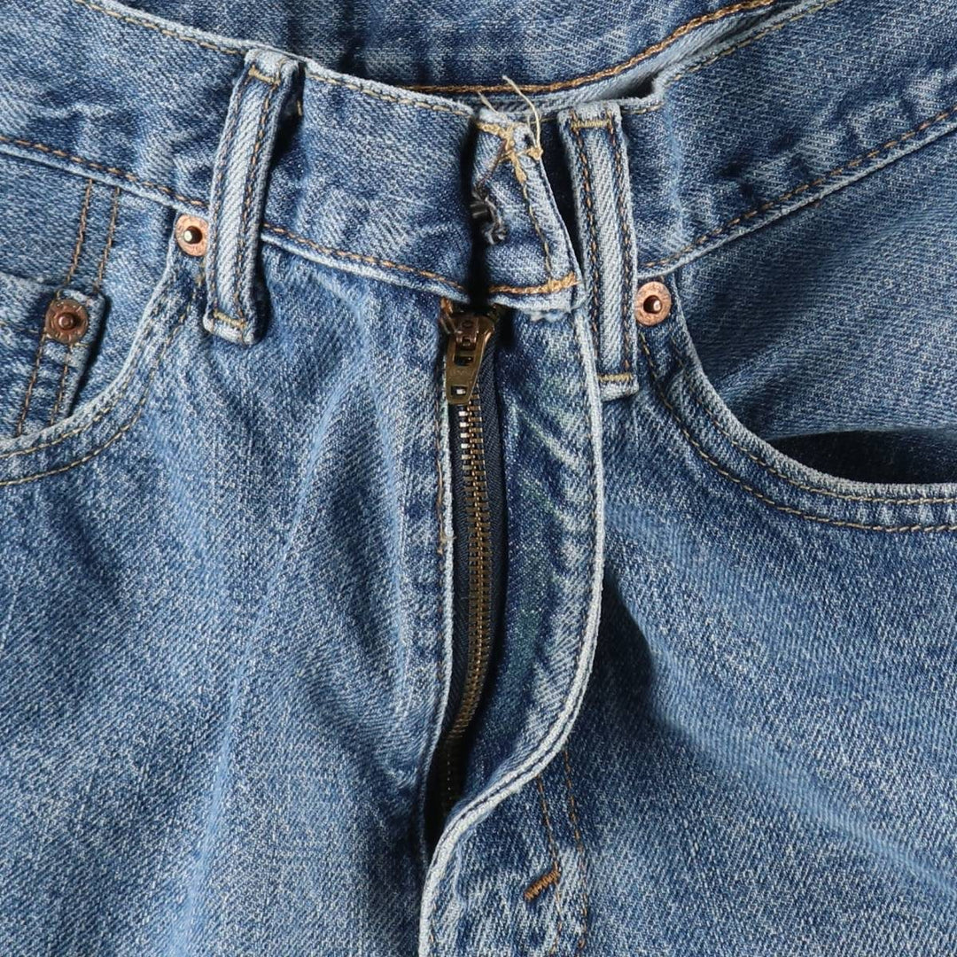Levi's 550 denim shorts, short pants for men, size W32 cotton blue type Vintage Second Hand
