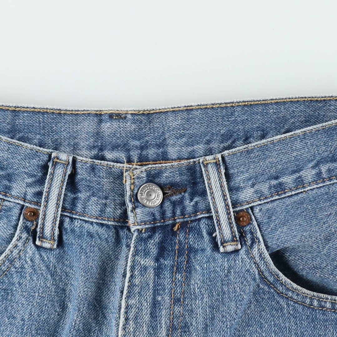 Levi's 550 denim shorts, short pants for men, size W32 cotton blue type Vintage Second Hand