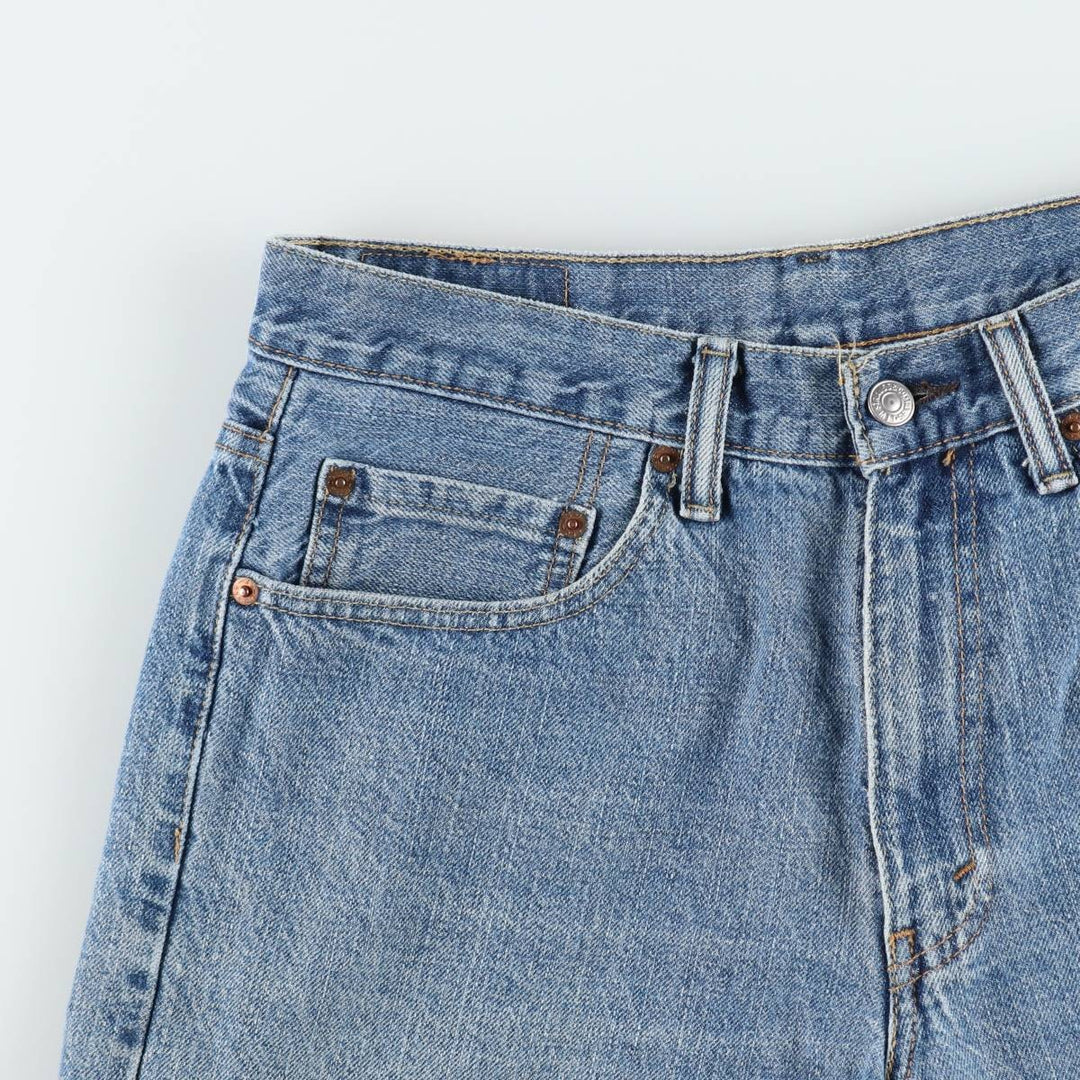 Levi's 550 denim shorts, short pants for men, size W32 cotton blue type Vintage Second Hand