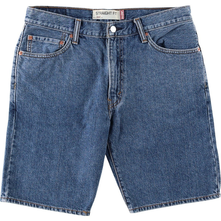 Levi's 505 Straight Fit Denim Shorts, Men's Size W34 (approx.) cotton blue type Vintage Second Hand