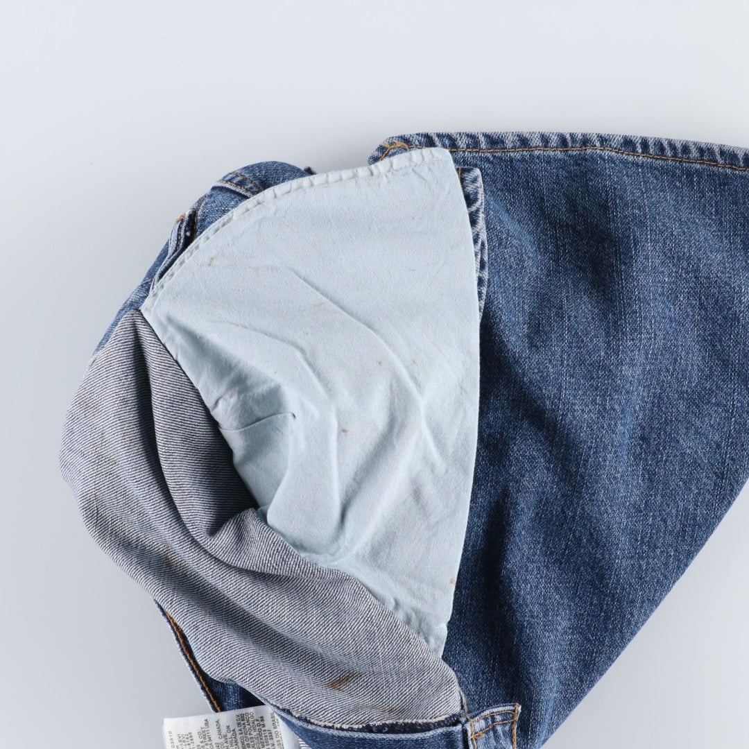 Levi's 505 Straight Fit Denim Shorts, Men's Size W34 (approx.) cotton blue type Vintage Second Hand