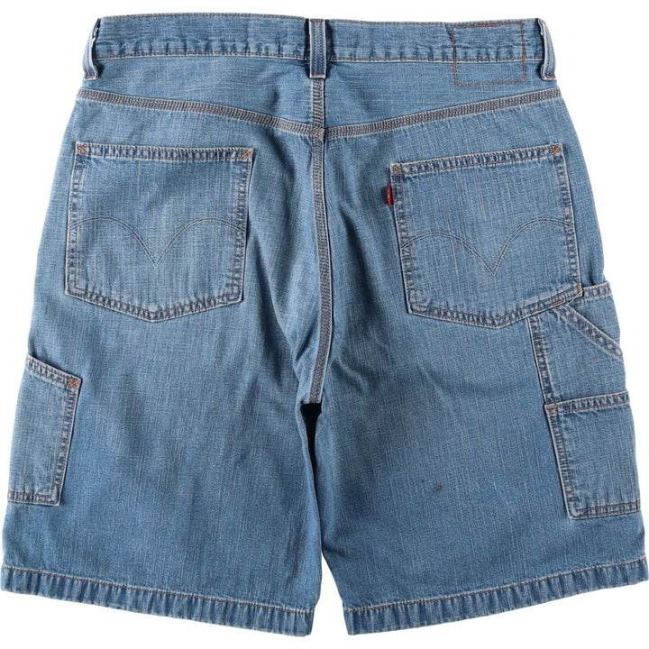 Levi's CARPENTER denim painter shorts, men's size W38 (approx.) cotton blue type Vintage Second Hand