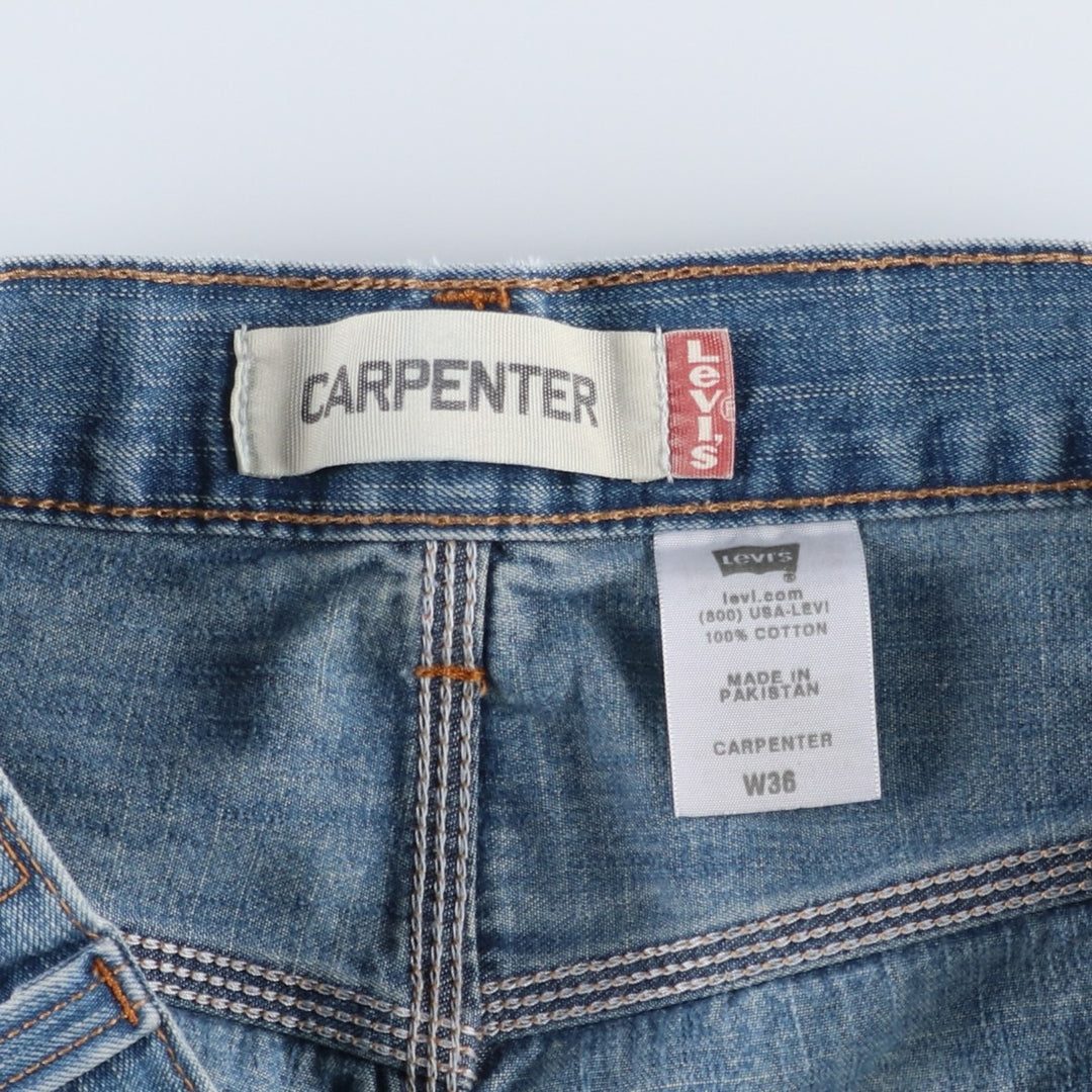 Levi's CARPENTER denim painter shorts, men's size W38 (approx.) cotton blue type Vintage Second Hand
