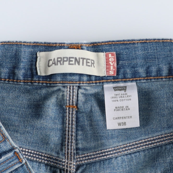 Levi's CARPENTER denim painter shorts, men's size W38 (approx.) cotton blue type Vintage Second Hand