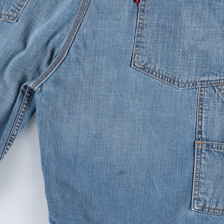 Levi's CARPENTER denim painter shorts, men's size W38 (approx.) cotton blue type Vintage Second Hand