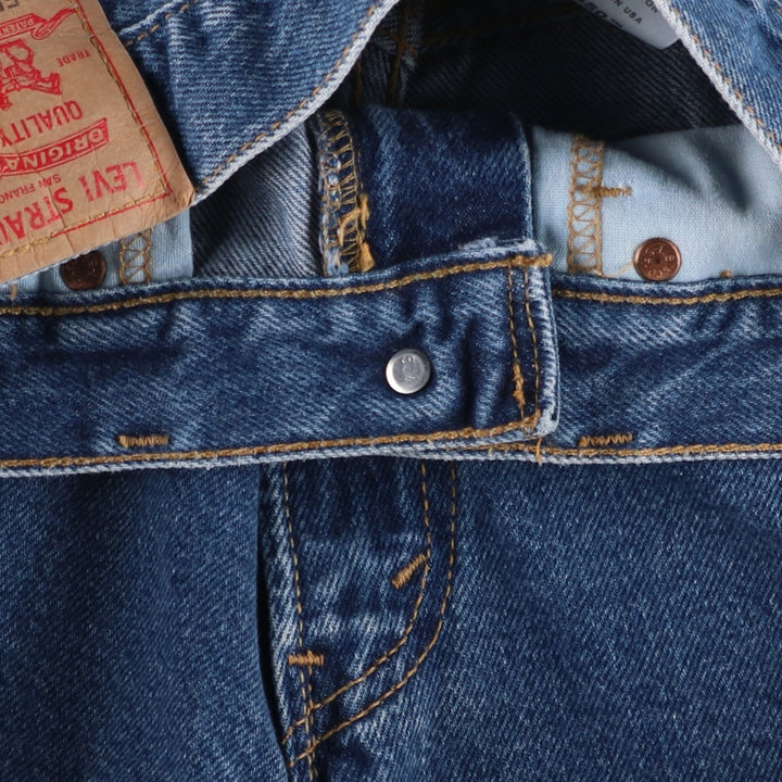 2000'S Levi's 550 Relaxed Fit Denim Shorts, Made in USA, Men's Size W30 (approx.) cotton blue type Vintage Second Hand