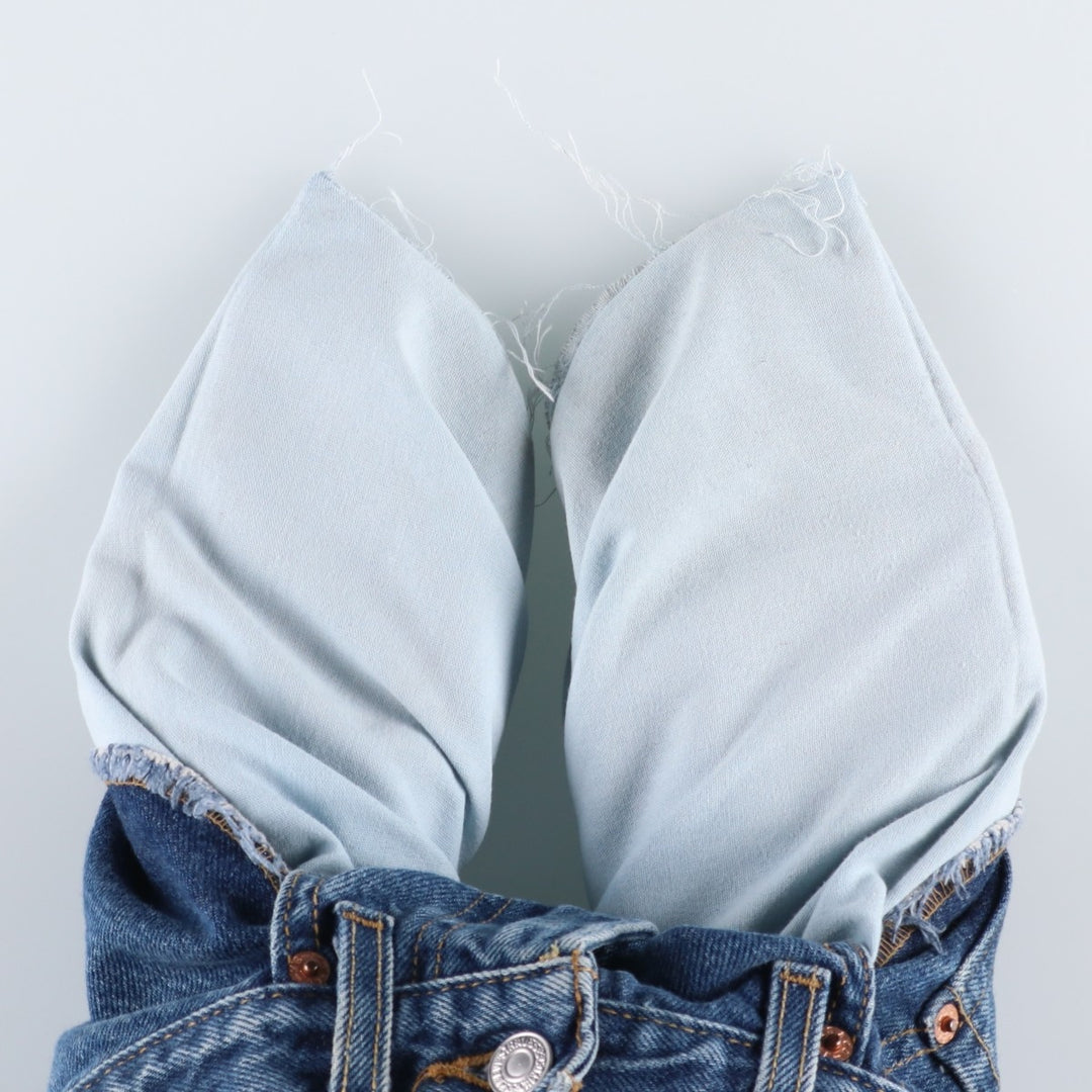 2000'S Levi's 550 Relaxed Fit Denim Shorts, Made in USA, Men's Size W30 (approx.) cotton blue type Vintage Second Hand