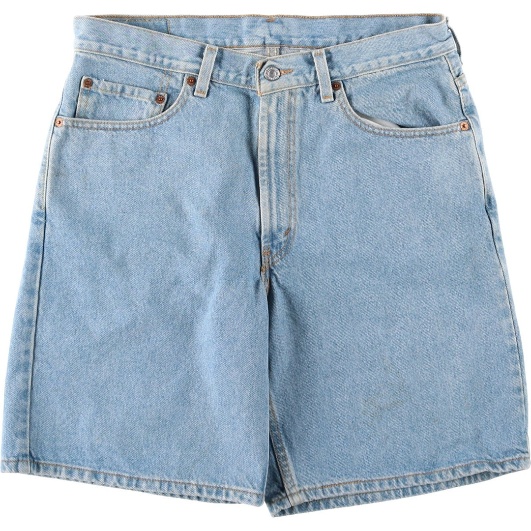 00'S Levi's 550 Relaxed Fit Denim Shorts for Men, Size W34 cotton Blue type light blue Vintage Second Hand