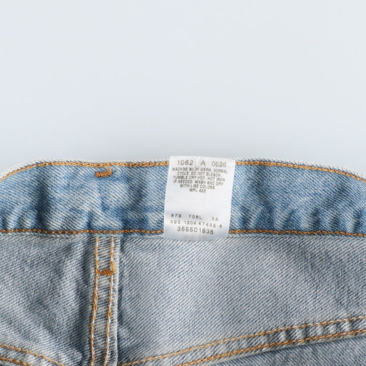 00'S Levi's 550 Relaxed Fit Denim Shorts for Men, Size W34 cotton Blue type light blue Vintage Second Hand