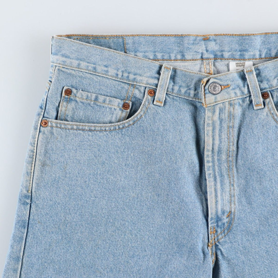 00'S Levi's 550 Relaxed Fit Denim Shorts for Men, Size W34 cotton Blue type light blue Vintage Second Hand