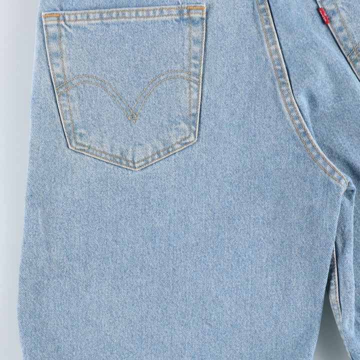 00'S Levi's 550 Relaxed Fit Denim Shorts for Men, Size W34 cotton Blue type light blue Vintage Second Hand