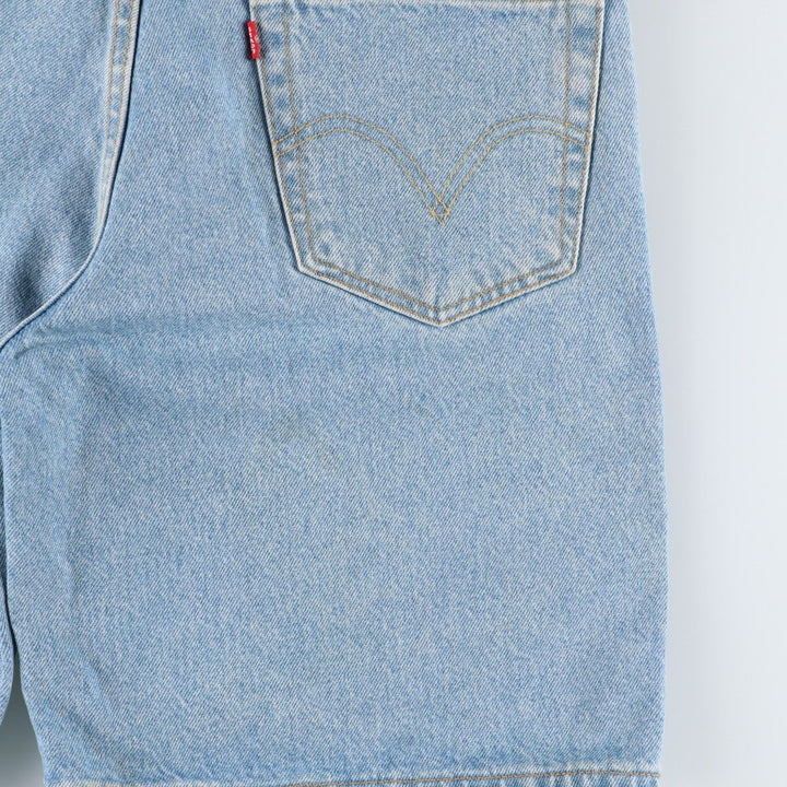 00'S Levi's 550 Relaxed Fit Denim Shorts for Men, Size W34 cotton Blue type light blue Vintage Second Hand