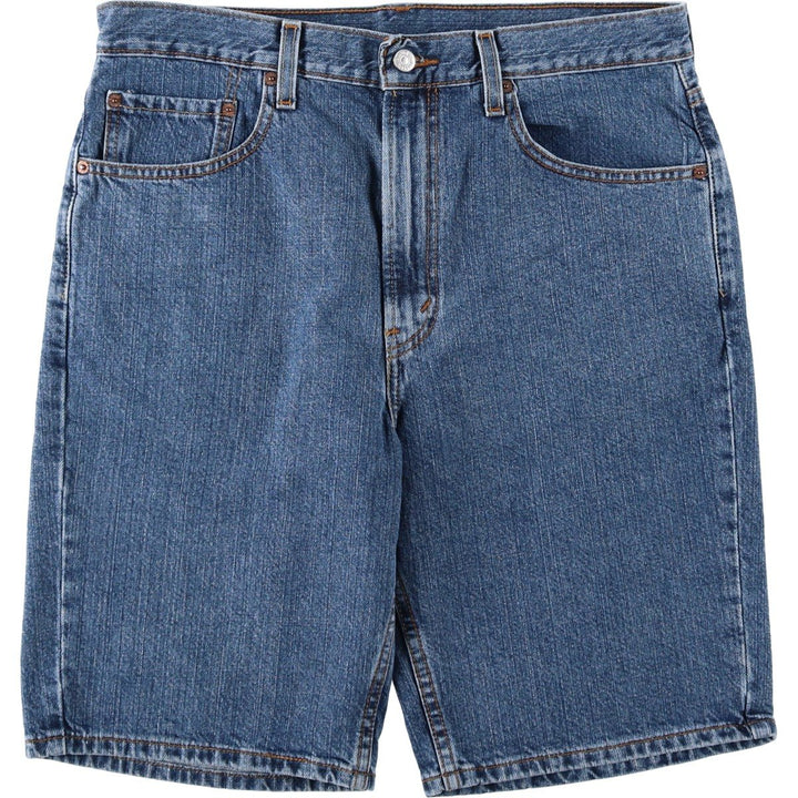 00'S Levi's 505 REGULAR FIT denim shorts, men's size w34 cotton blue type Vintage Second Hand