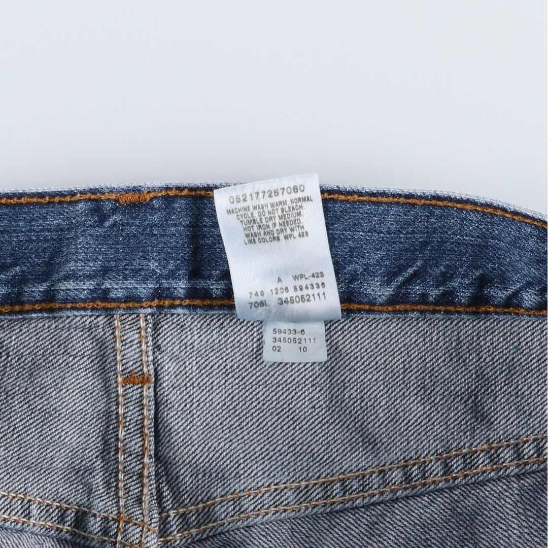00'S Levi's 505 REGULAR FIT denim shorts, men's size w34 cotton blue type Vintage Second Hand