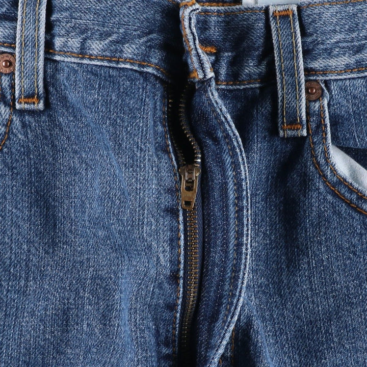 00'S Levi's 505 REGULAR FIT denim shorts, men's size w34 cotton blue type Vintage Second Hand