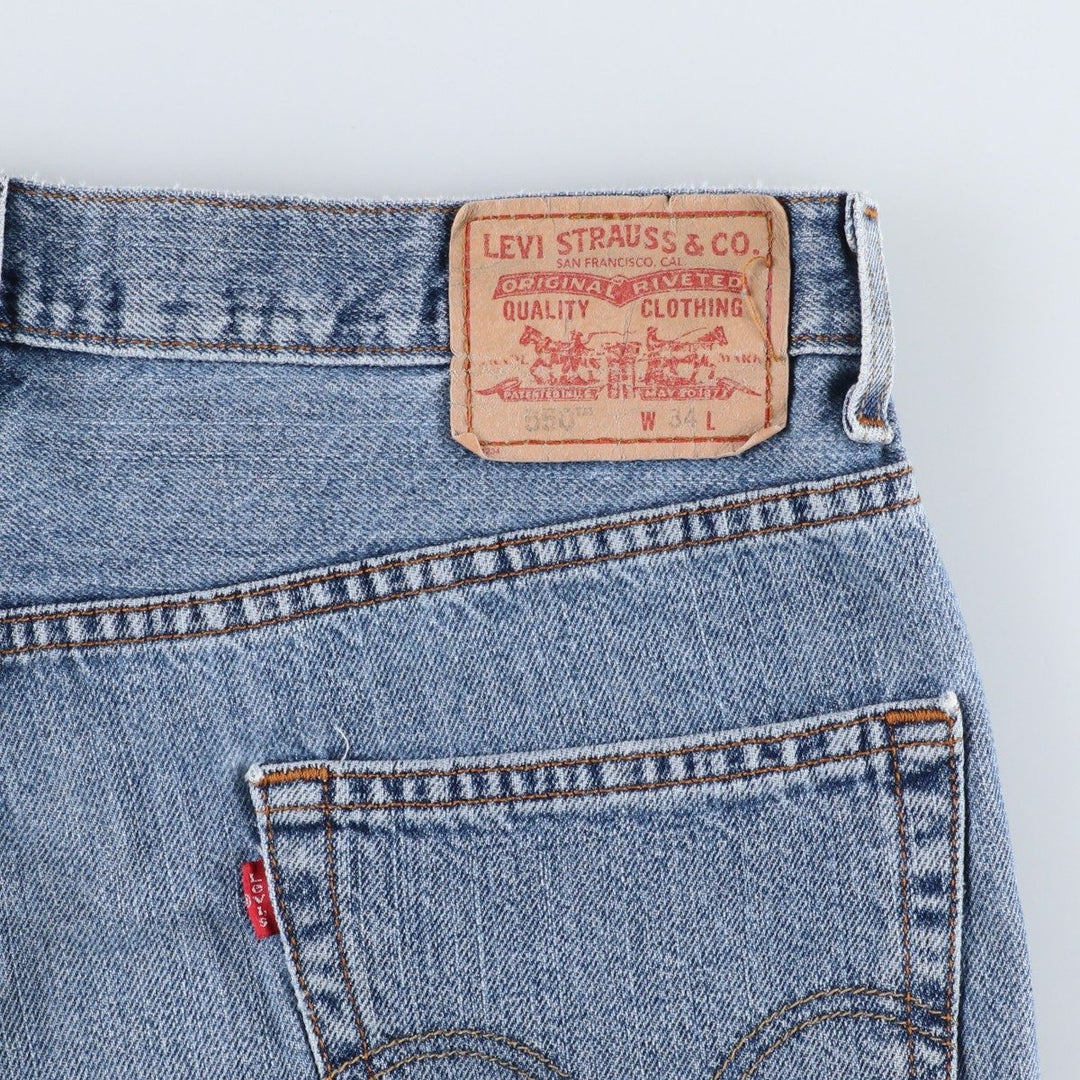 00'S Levi's 550 Relaxed Fit Denim Shorts, Half Pants, Jorts, Men's, W36 cotton blue type Vintage Second Hand