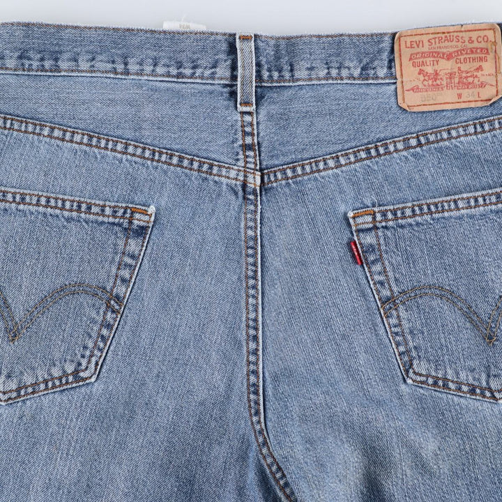 00'S Levi's 550 Relaxed Fit Denim Shorts, Half Pants, Jorts, Men's, W36 cotton blue type Vintage Second Hand