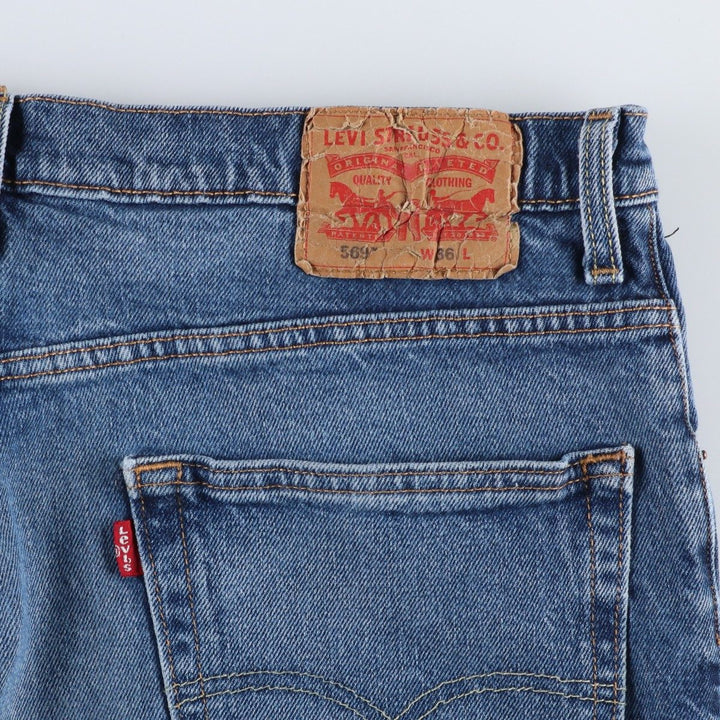 Levi's 569 Denim Shorts, Men's Size W38 (approx.) cotton blue type Vintage Second Hand