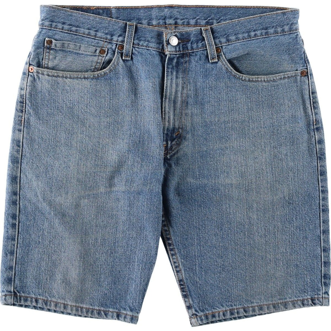 Levi's 505 denim shorts, short pants for men, size W36 cotton blue type Vintage Second Hand